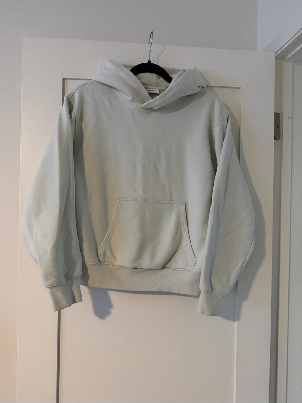 Pullover Hoodie Fleece Sweatshirt in Light Mint